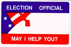 ballot worker badge