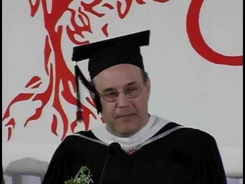 “Inspiring” commencement speech