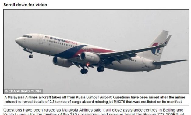 Flight 370: Cargo Mystery