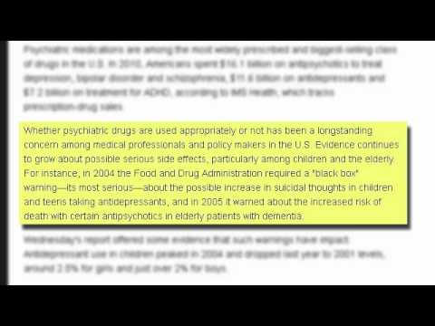 Psychiatric drug use spreads despite increased knowledge of risks