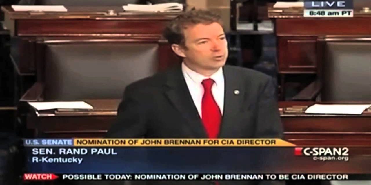 Rand Paul says “No” to Obama’s desire to kill US citizens without charge or trial