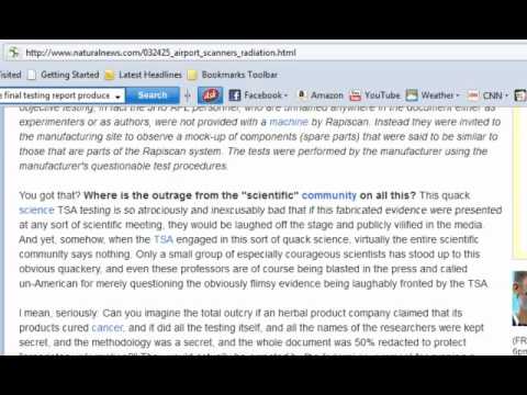 TSA lying about scanner safety