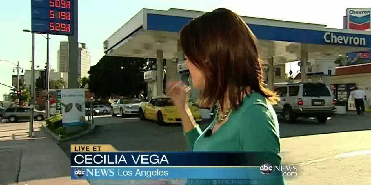 Gas prices rise 10¢ live on air in Los Angeles