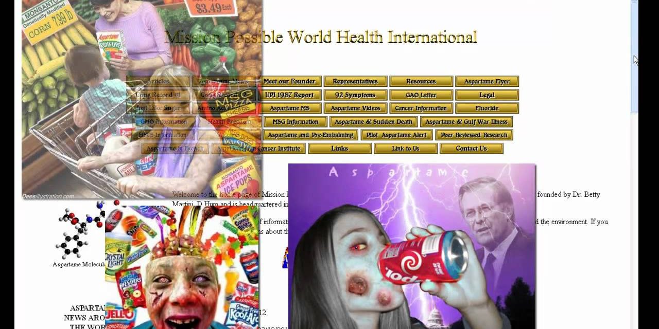 Aspartame: GMO bacteria excretions causing blindness