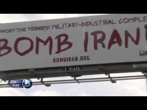Creator explains message behind “Bomb Iran” billboard