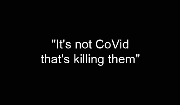 CoVid not killing patients: doctors and nurses are
