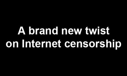 A brand new twist on Internet censorship