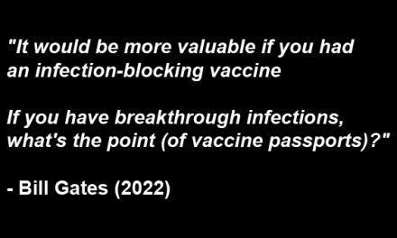 Gates: “The CoVid vaccines don’t work”