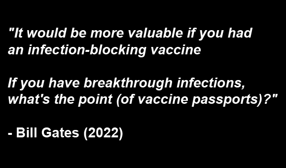 Gates: “The CoVid vaccines don’t work”