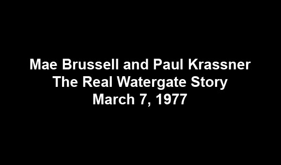 The real Watergate story