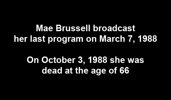 The death of Mae Brussell