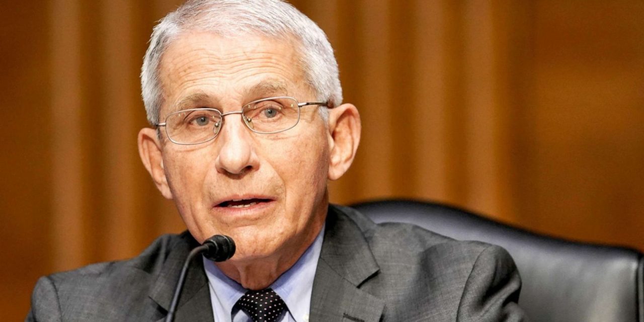 Fauci now says: “We need to learn to live with it”