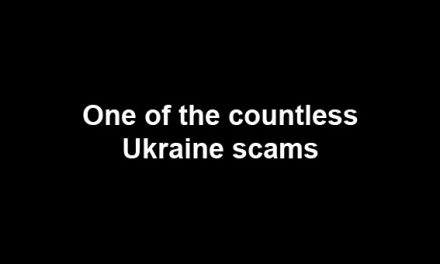 One of the countless Ukraine scams